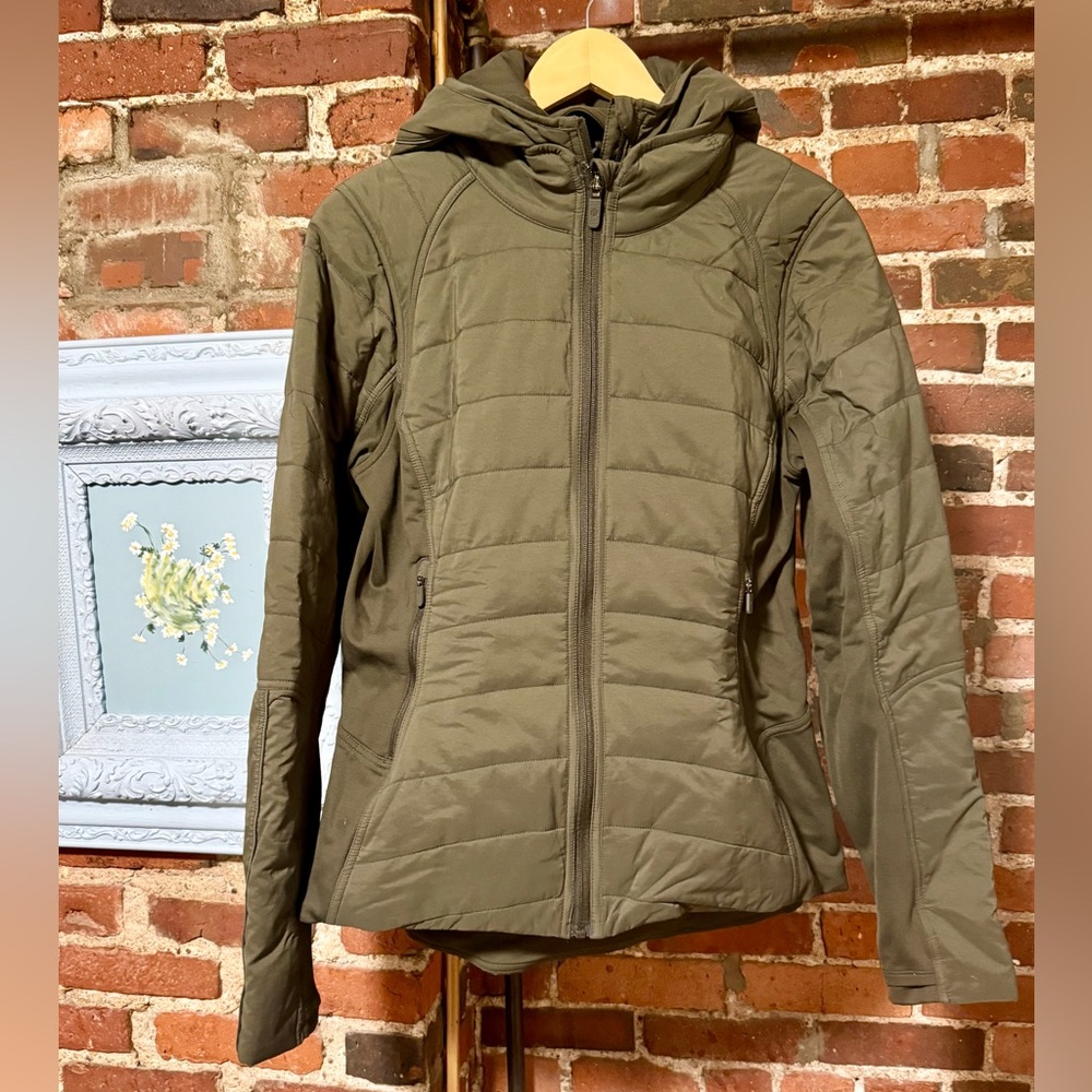 lululemon athletica Khaki Hybrid Puffer Jacket